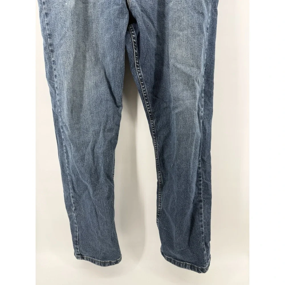 Wrangler Premium Quality Men's Blue Jeans Regular Fit Straight Mid Rise 40X32